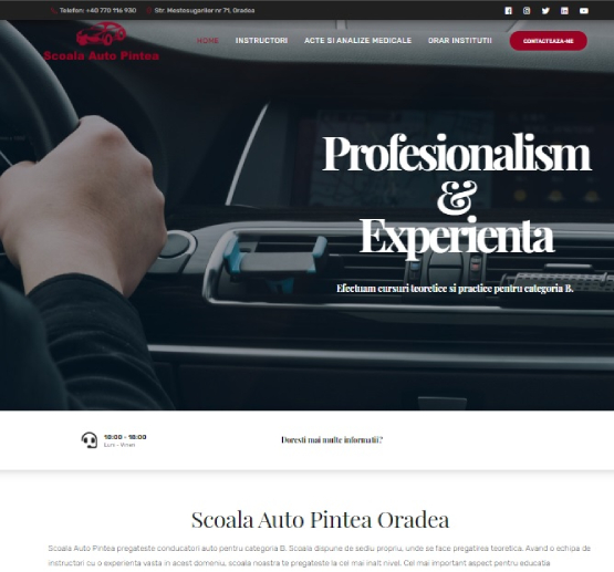 Scoala Auto Pintea Website